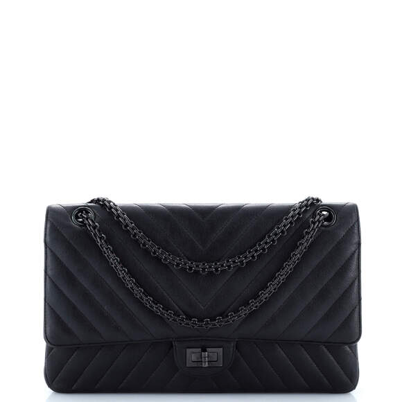 Chanel So Black Reissue 2.55 Flap Bag #185231C44B - Picture 1 of 8